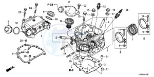 TRX420FPMC TRX420 ED drawing CYLINDER HEAD