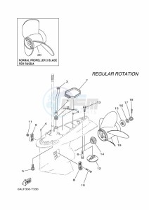 F225BETX drawing PROPELLER-HOUSING-AND-TRANSMISSION-2