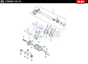 STRADA-125-EURO-4-BLACK drawing SELECTOR SHAFT