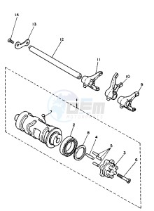 XV VIRAGO 750 drawing SHIFT CAM-FORK