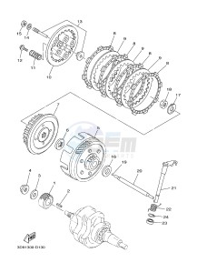 YBR125EGS (43B9) drawing CLUTCH