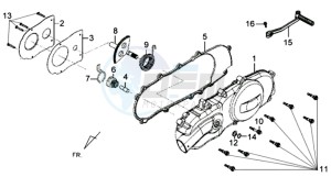 JOYRIDE 125 EVO L6 drawing CRANKCASE COVER LEFT