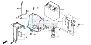 SES150 125 drawing BATTERY