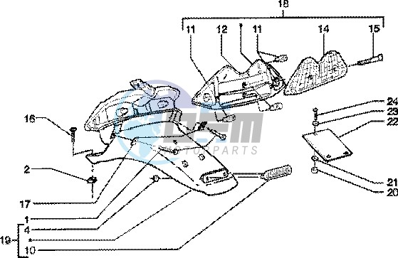 rear tail lamp-rear guard