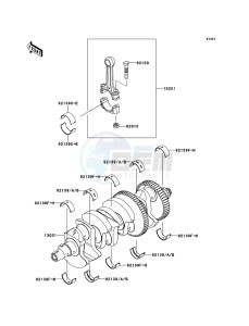 Z1000SX ABS ZX1000HCF FR GB XX (EU ME A(FRICA) drawing Crankshaft