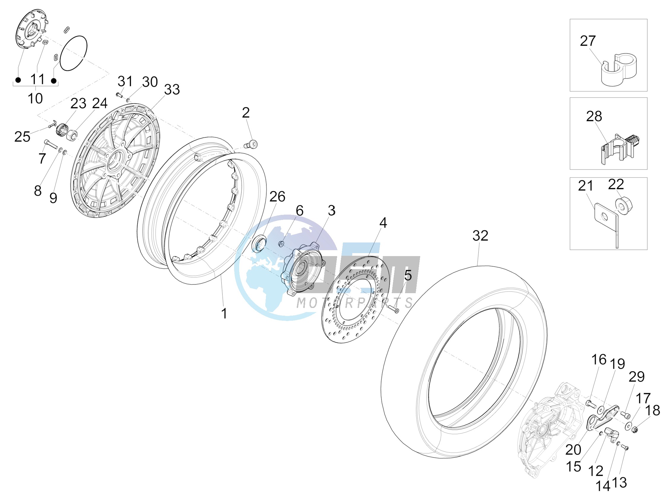 Rear wheel