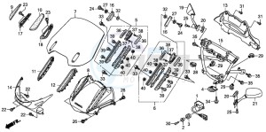 NT700VA drawing UPPER COWL (NT700V8/NT700VA8)