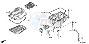 CBR125RWB CBR125RW E drawing AIR CLEANER