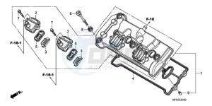 CB600FA39 Europe Direct - (ED / ABS ST) drawing CYLINDER HEAD COVER