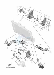 MT-09 SP MTN890D (BAMF) drawing WATER PUMP