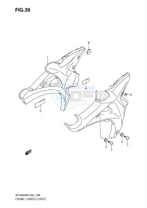 SFV650 (E2) Gladius drawing FRAME LOWER COVER