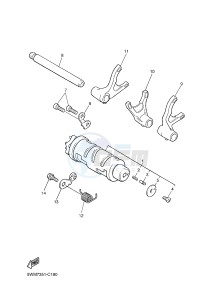 XJR1300 (5WMW) drawing SHIFT CAM & FORK