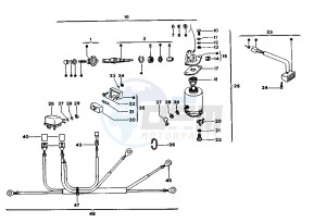 PXE ARCOBALENO 125 drawing Starting motor