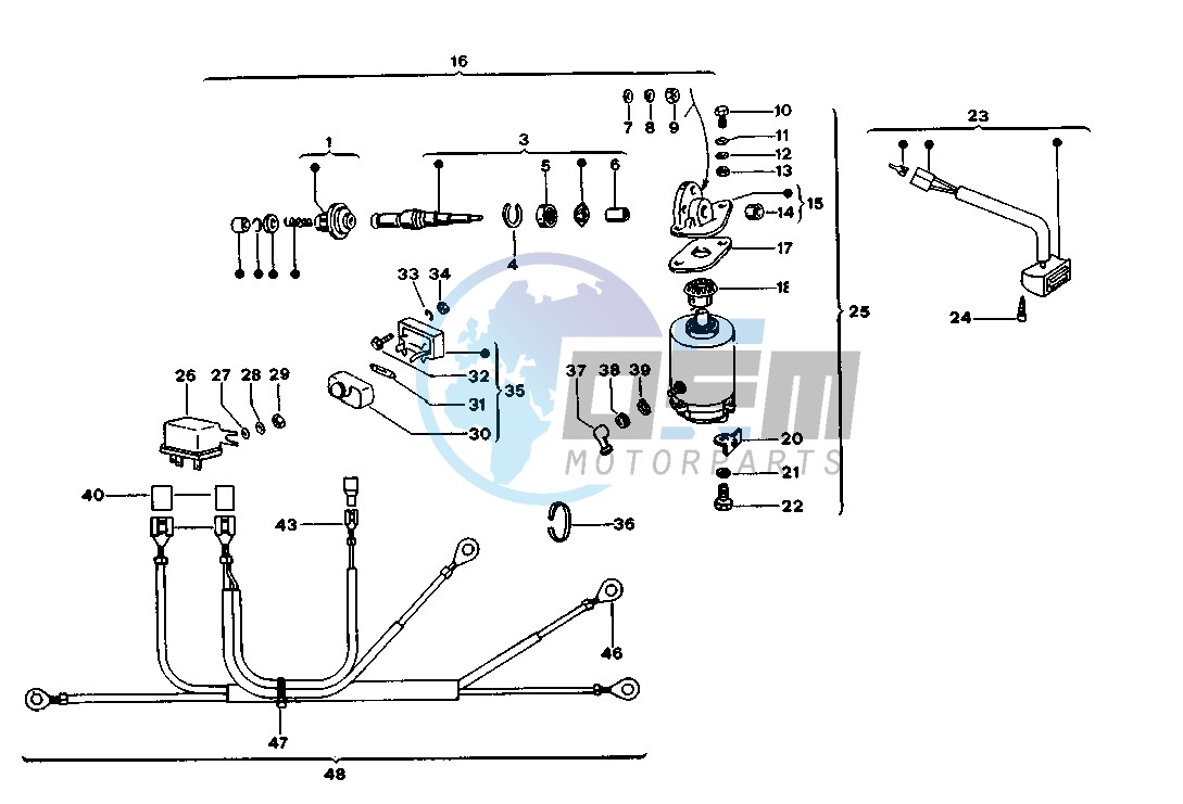 Starting motor