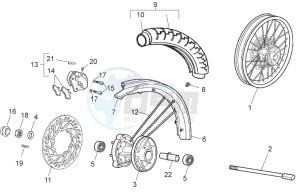 RX-SX 50 1000 drawing Front wheel