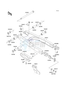 KL 650 A [KLR650] (A10-A14) [KLR650] drawing SWINGARM