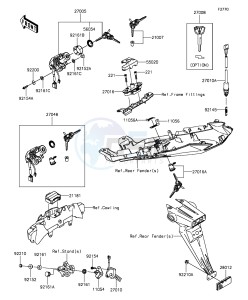 NINJA ZX-6R ZX636EGF FR GB XX (EU ME A(FRICA) drawing Ignition Switch