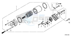 TRX420TMD TRX420 Europe Direct - (ED) drawing STARTING MOTOR