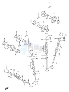 TL1000S (E2) drawing CAM SHAFT   VALVE