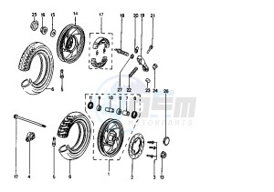 ZENITH L - 50 cc drawing WHEELS LELEU-FACOMSA