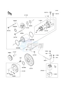 ZX 600 B [NINJA ZX-6RR] (K1) [NINJA ZX-6RR] drawing STARTER MOTOR