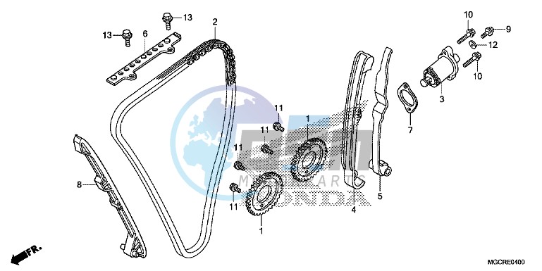 CAM CHAIN/TENSIONER