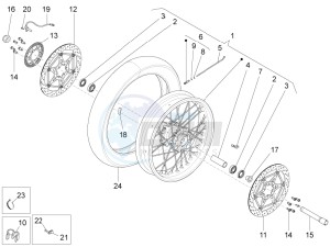 Stelvio 1200 8V STD - NTX drawing Front wheel