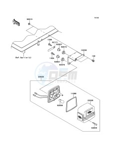 MULE_610_4X4 KAF400AEF EU drawing Taillight(s)