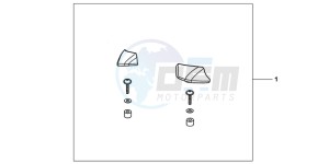 XL700VAB TRANSALP E drawing PILLION ARMREST SET