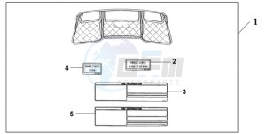 GL18009 SI / AB NAV - (SI / AB NAV) drawing INNER TRUNK LID ORG