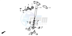 TRX450ES drawing STEERING SHAFT