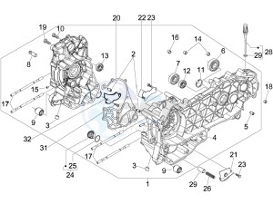 Beverly 125 Tourer e3 drawing Crankcase