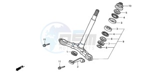 CRF80F 100 drawing STEERING STEM