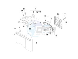 LX 125 4T 2V ie E3 Taiwan drawing Rear cover - Splash guard