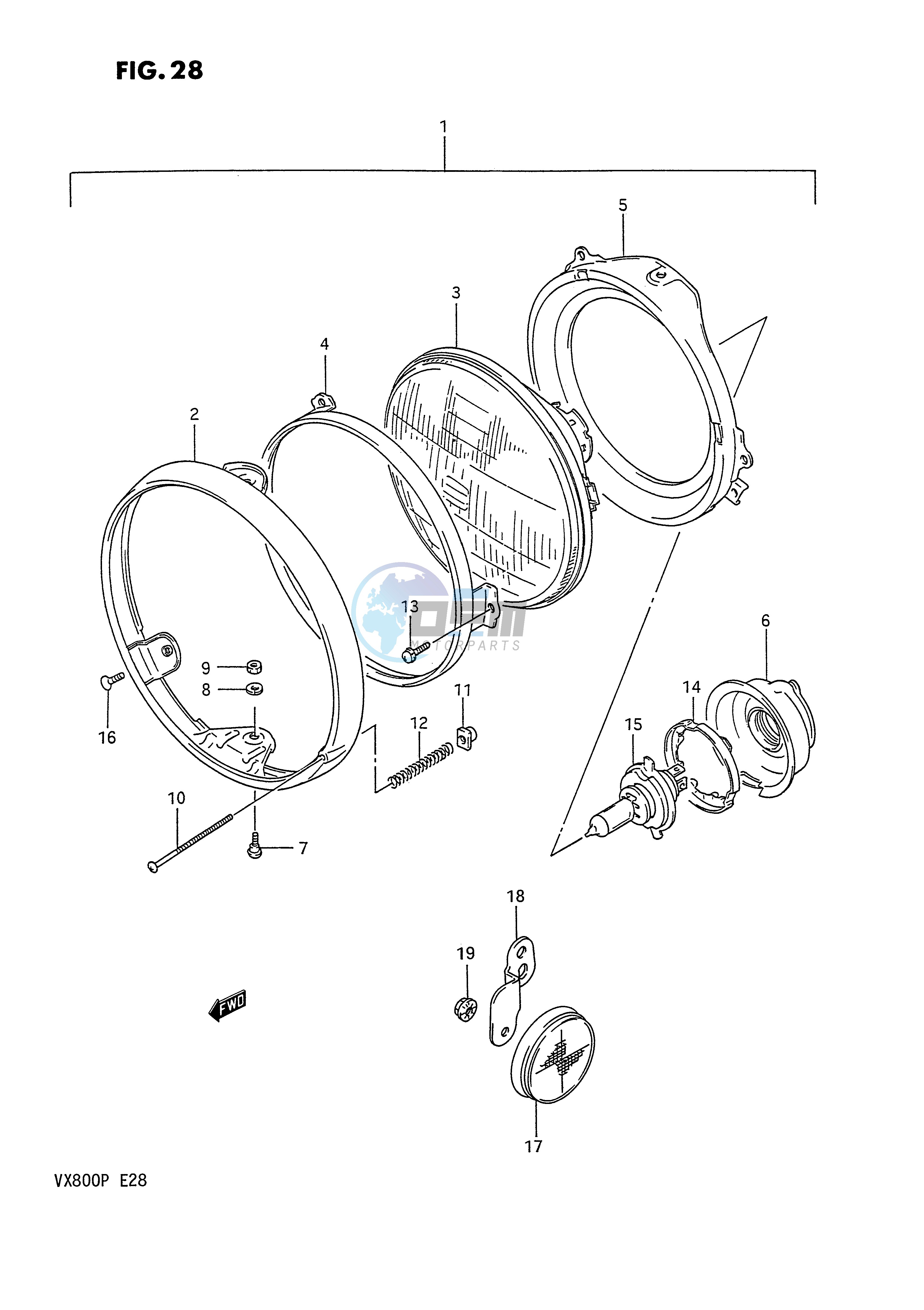 HEADLAMP (MODEL L M N)