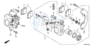 TRX420FPMC TRX420 ED drawing FRONT BRAKE CALIPER