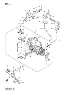 VL800C INTRUDER EU drawing THROTTLE BODY