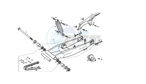 SENDA SM BAJA - 125 CC VTHSC2E1A EU2 & EU3 drawing REAR SWING ARM MY06