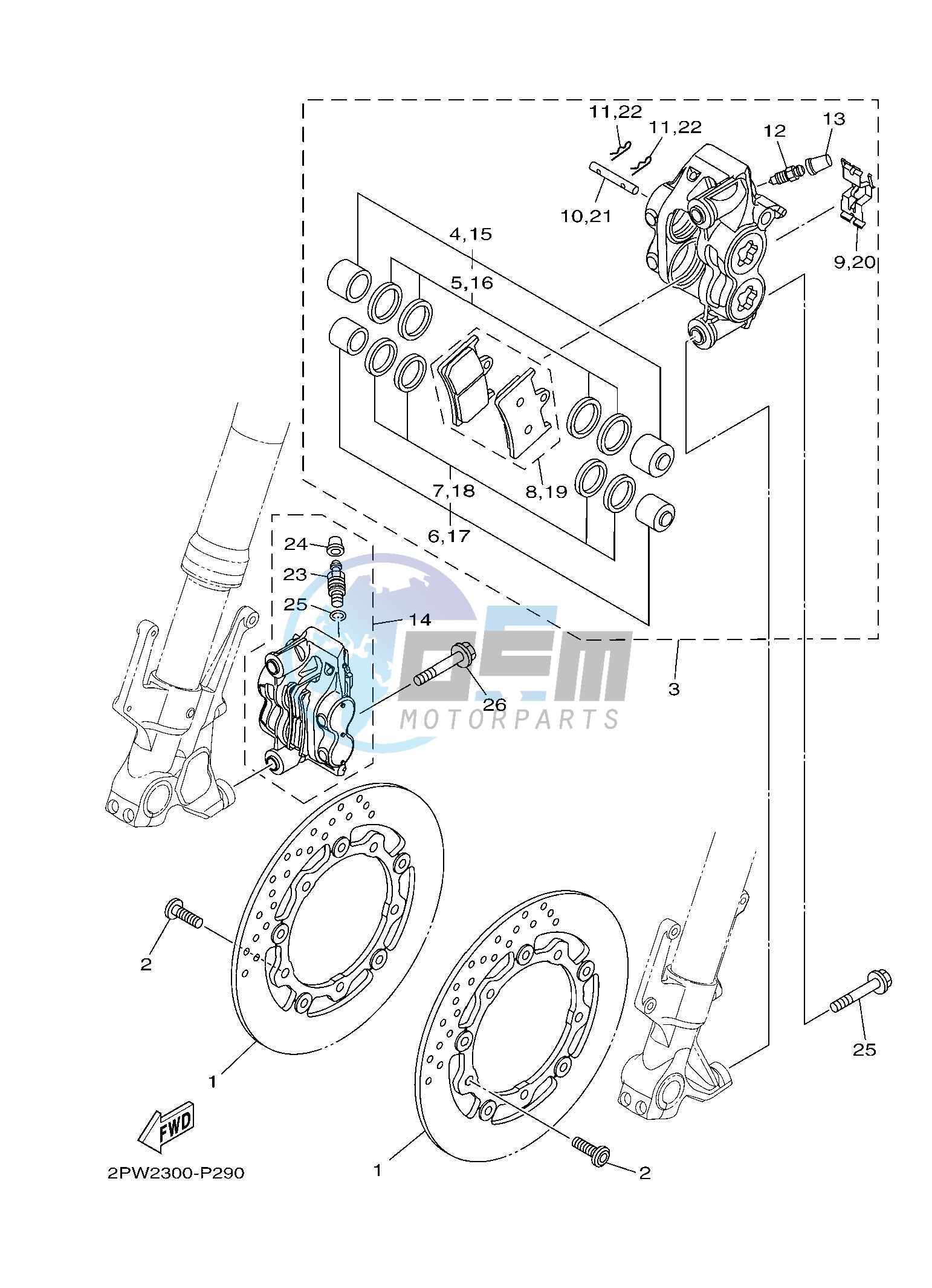 FRONT BRAKE CALIPER