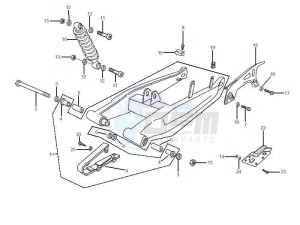 RCR_SMT 50 drawing Rear suspension - Shock absorbers