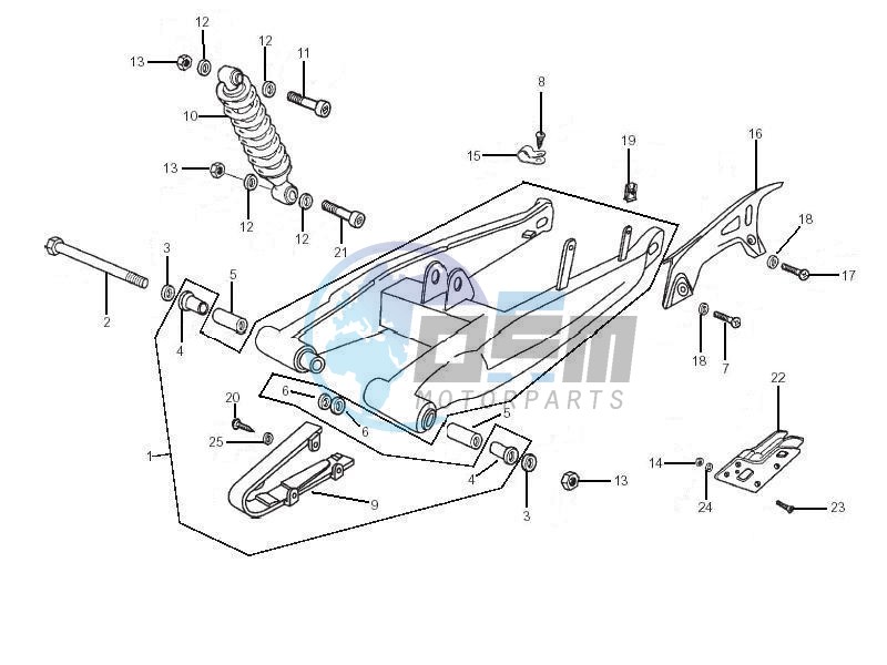 Rear suspension - Shock absorbers