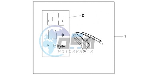 REAR SEAT COWL R-320P