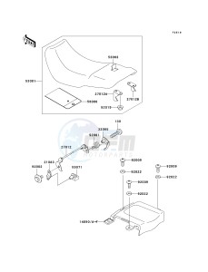 EX 500 D [NINJA 500R] (D6F-D9F) D6F drawing SEAT