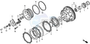 CBF600S drawing CLUTCH