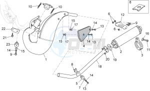 RX-SX 125 2008-2010 drawing Exhaust pipe