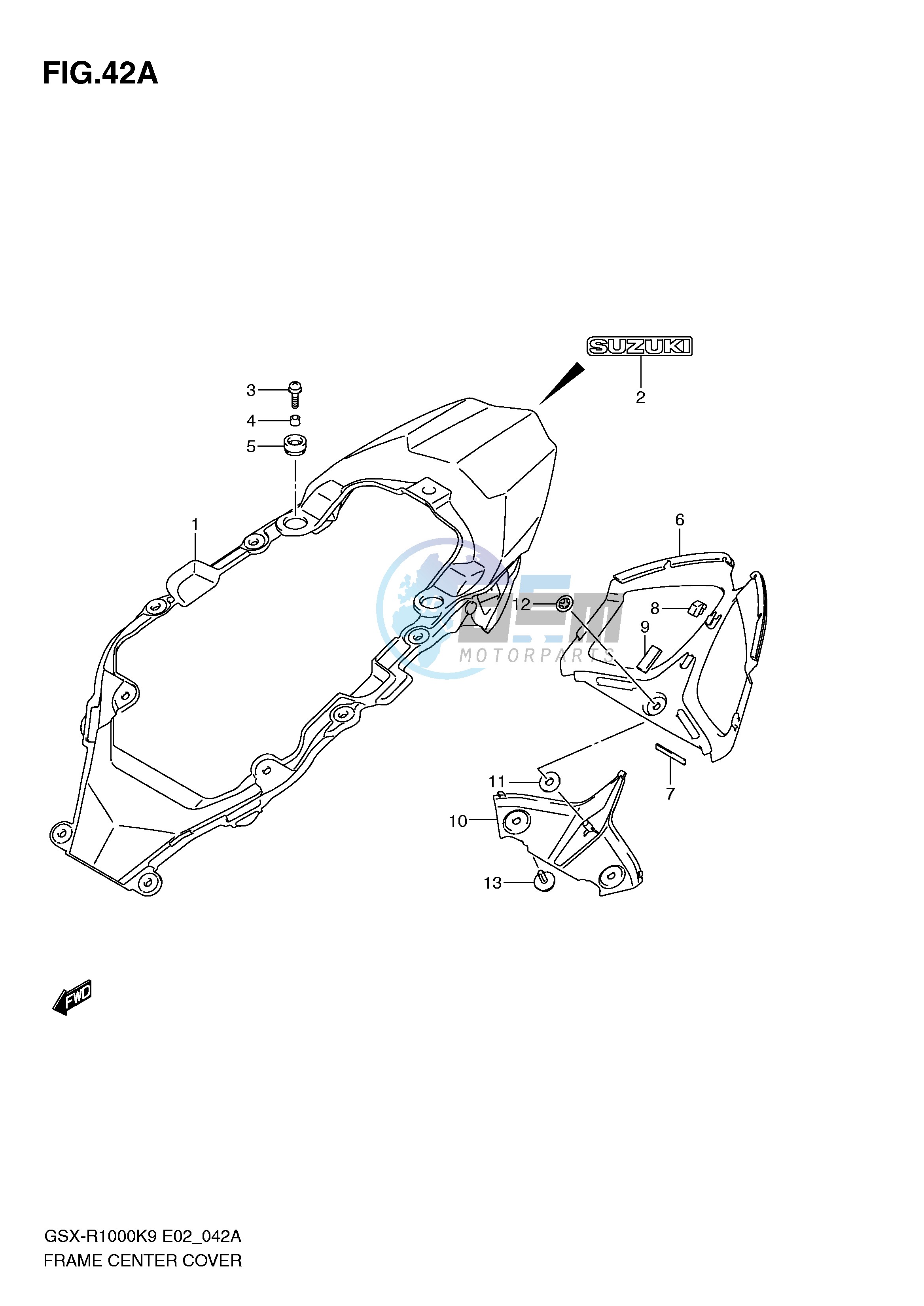 FRAME CENTER COVER (MODEL L0)