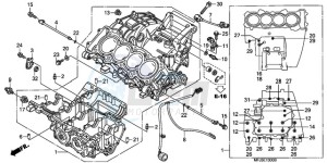 CBR600RR9 UK - (E / MME) drawing CRANKCASE