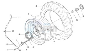 SR 50 H2O drawing Rear wheel - drum brake