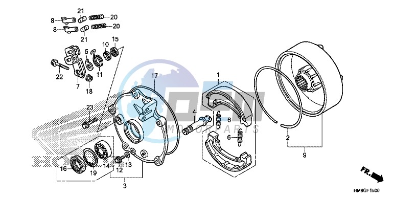 REAR BRAKE DRUM