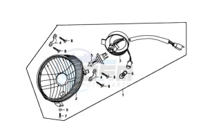 FIDDLE II 125 drawing HEADLAMP CPL